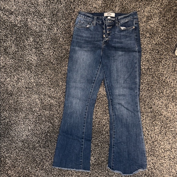 Mica Denim - Mica Crop Flare Jeans